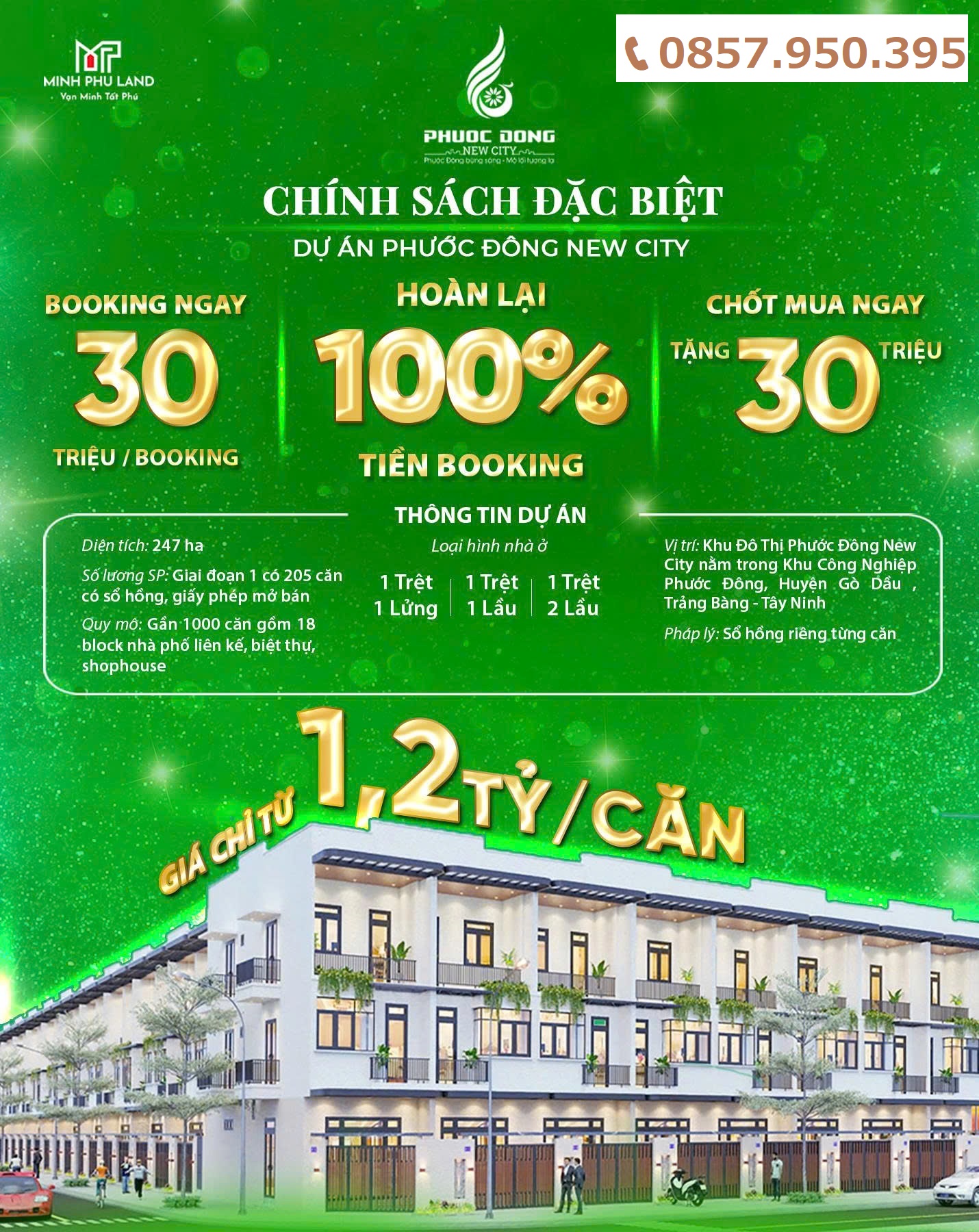 PHƯỚC ĐÔNG NEW CITY – TÂM ĐIỂM ĐẦU TƯ – AN CƯ ĐẮC LỢI - Ảnh chính